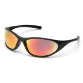 Pyramex Zone II SB3345E Safety Glasses - Matte Black Frame - Ice Orange Mirror Lens (CLOSEOUT)