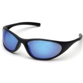 Pyramex Zone II SB3365E Safety Glasses - Black Frame - Blue Mirror Lens 