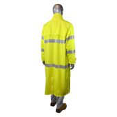 Radians RW07 Hi Vis Yellow PVC / Poly Rain Coat - Class 3 - 4X - (CLOSEOUT)