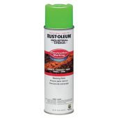 Rust-Oleum M1400 Industrial Choice Construction Marking Paint - Fluorescent Green - 12/Pack