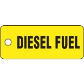 Safety Tag - 2" x 5" - Diesel Fuel 