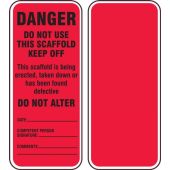 Scaffold Status Safety Tag: Do Not Use This Scaffold- Keep Off - 25/Pack