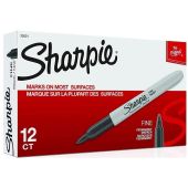 Sharpie 30001 Permanent Marker - Fine - 12 Pack - Black 