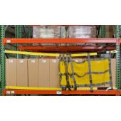 Sliding Rack Safety Net - 10 Ft Bay - Standard Attachment (Teardrop, Slotted)