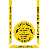Slip-Gard Floor Marking Kit - Keep Clear - Electrical Panel 36 Inches 