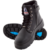 Steel Blue Argyle Zip 6" Work Boots - Steel Toe