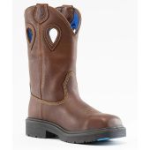 Steel Blue Heeler Waterproof 10" Square Toe Work Boots, TPU, Steel Toe, Wellington