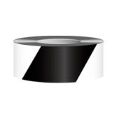 Striped Floor Marking Tape - 2" x 108'-Black / White