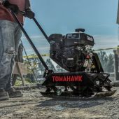 Tomahawk TPC80 Vibratory Plate Compactor Tamper - 6 HP Kohler Engine 
