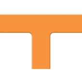 Tough Mark HD Floor Marking Shapes: T-Corner - 6" x 6" - Orange