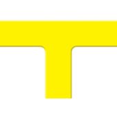 Tough Mark HD Floor Marking Shapes: T-Corner - 6" x 6" - Yellow