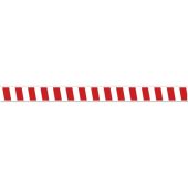 Tough Mark HD Printed Message Strips - 4" x 48" - RED / WHITE STRIPES