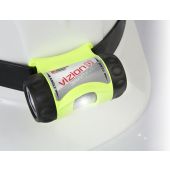 Underwater Kinetics 517007 Flashlight - 3AAA Vizion I Headlamp with Rubber Strap - DIV1 - Safety Yellow - (CLOSEOUT)