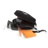 Venture Gear Dropzone VGSB88KIT Safety Glasses - Interchangeable Anti-Fog Lenses - Black Temples