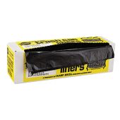 Warp Bros FB33-100 Industrial Trash Bags - 33 Gal. - 1.5 mil - 33" x 40" - Black - 100/Roll