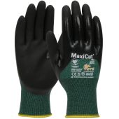 ATG 44-305 MaxiCut Oil Seamless Knit Engineered Yarn Glove with Nitrile Coated MicroFoam Grip on Palm, Fingers & Knuckles - Dozen