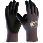 ATG MaxiDry 56-424 Ultra Lightweight Nitrile Glove, Palm Dipped with Seamless Knit Nylon - Dozen