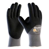 ATG MaxiFlex 34-845 Endurance Seamless Knit Nylon Glove with Nitrile Coated MicroFoam Grip on Palm, Fingers & Knuckles - Dozen