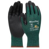ATG MaxiFlex 34-8743 Cut Seamless Knit Engineered Yarn Glove with Premium Nitrile Coated MicroFoam Grip on Palm & Fingers - Dozen