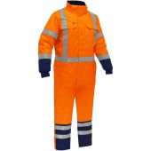 Bisley 344M6453X Hi Vis Orange Extreme Cold Coverall with X-Back - ANSI Type R Class 3