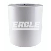 Eagle Standard 6" x 180' White Poly Tape 7.5 Mil - 8 Rolls / Case