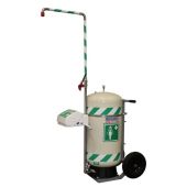 Hughes Justrite 40K45G 30 Gallon, Portable Hughes Self-Contained Safety Shower with Eye/Face Wash, Mobile