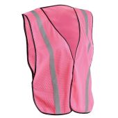OccuNomix Pink Non-ANSI Value Mesh Silver Bead Vest - Ladies - (CLOSEOUT)