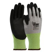 PIP 1PU7001 Seamless Knit Polykor Blended A4 Cut Glove with Polyurethane Coated Flat Grip on Palm & Fingers - Touchscreen Compatible
