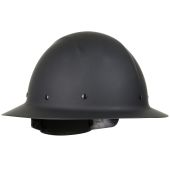 PIP 280-HP1481R Wolfjaw Fiberglass Resin Hard Hat - Full Brim - 4 Point Ratchet - Black 