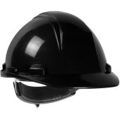 PIP 280-HP542R Mont-Blanc Type II, Cap Style Hard Hat with HDPE Shell, 4-Point Textile Suspension and Wheel Ratchet Adjustment - Black