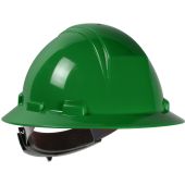 PIP 280-HP642R Kilimanjaro Type II Full Brim Hard Hat with HDPE Shell, 4-Point Textile Suspension and Wheel Ratchet Adjustment - Dark Green