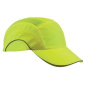 PIP 282-ABR170-LY HardCap A1+ Hi-Vis Baseball Style Bump Cap with HDPE Protective Liner and Adjustable Back - Hi Vis Yellow