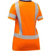 PIP Bisley Hi Vis Orange ANSI Type R Class 2 Women's Short Sleeve T-Shirt