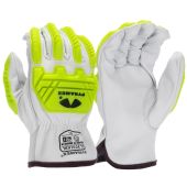 Pyramex GL3001KB Grain Goatskin Leather Driver Gloves - Impact Rated 2 - Pair