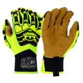 Pyramex GL805HT TPR Protection Leather Palm Work Gloves - Pair 