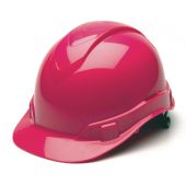 Pyramex HP44170 Ridgeline Hard Hat - Cap Style - 4 Pt Ratchet Suspension - Hi Vis Pink