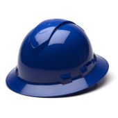 Pyramex HP54160V Ridgeline Vented Hard Hat - Full Brim - 4Pt Ratchet Suspension - Blue