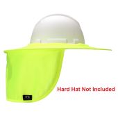 Pyramex HPSHADEC30 Collapsible Hard Hat Brim with Neck Shade - Hi-vis Yellow