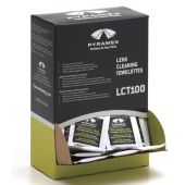 Pyramex LCT100 - Individually Packaged Lens Cleaning Towelettes - 100 Pack