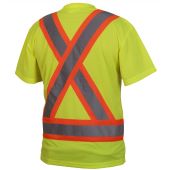 Pyramex RCTS2110 Hi Vis Yellow Safety Shirt - X Back - Type R - Class 2 (CLOSEOUT)