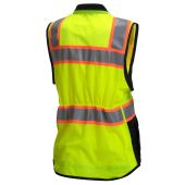 Pyramex RVZF6110 Women's Hi Vis Yellow Surveyor Safety Vest 
