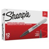 Sharpie 30001 Permanent Marker - Fine - 12 Pack - Black (CLOSEOUT)