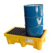 Ultratech 1011 Ultra-Spill Pallets - P2 (Two-Drum) With Drain