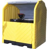 UltraTech 9636 Ultra-Hard Top Spill Pallet - P4 Plus (Four-Drum) Without Drain