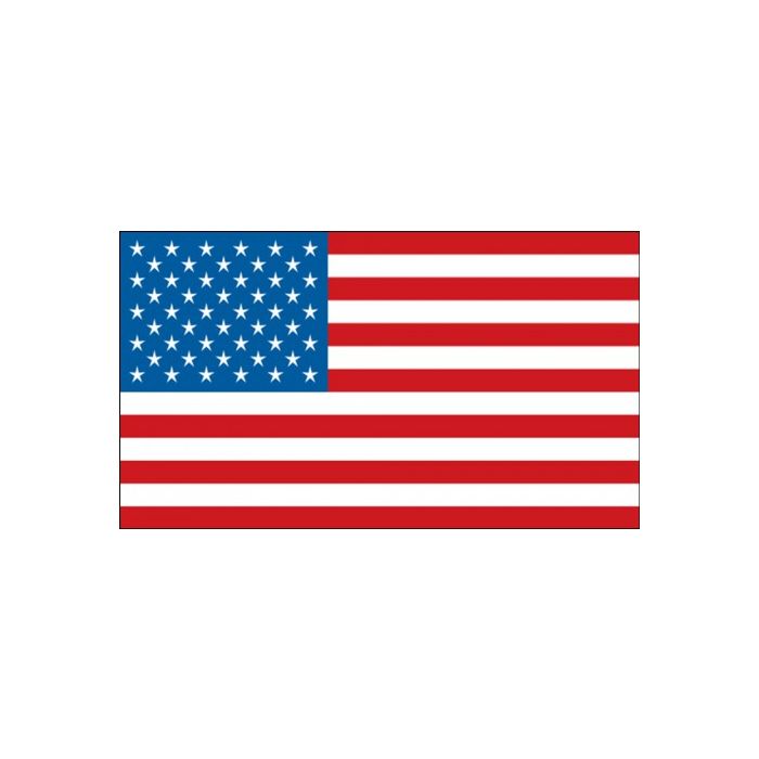 American Flag Hard Hat Sticker, 1" x 1-3/4", 10/Pk