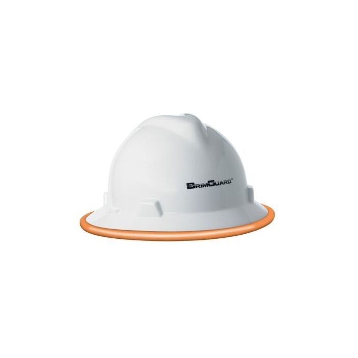 BrimGuard DripGuard ID - Full Brim Hard Hat ID Band - Orange - 12 Pack