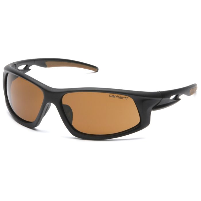 Carhartt CHB618DT Ironside Safety Glasses - Black Frame - Sandstone Bronze Anti-Fog Lens