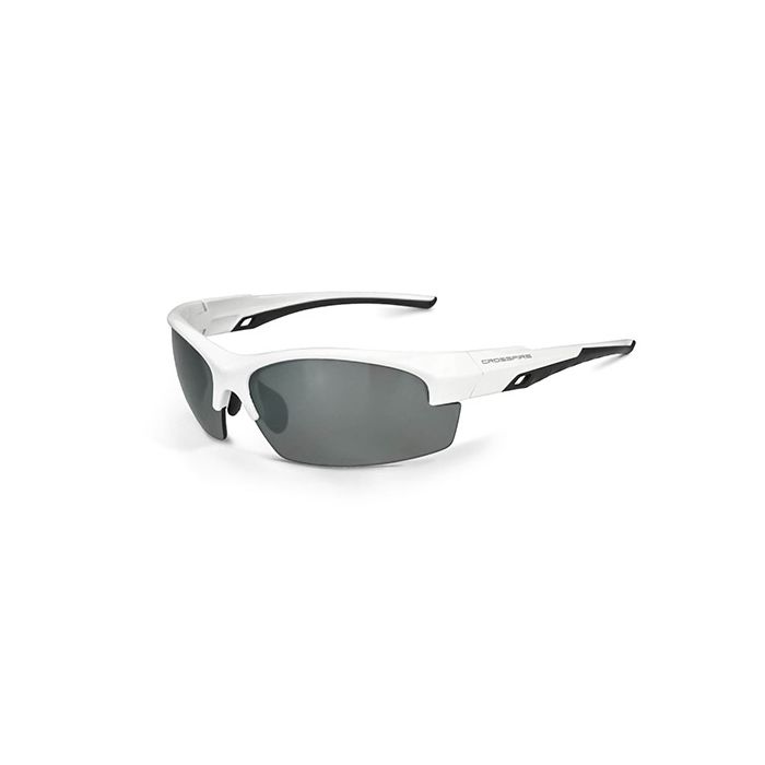 Crossfire 40227 Crucible Polarized Safety Glasses - Silver Mirror Lens - White Frame