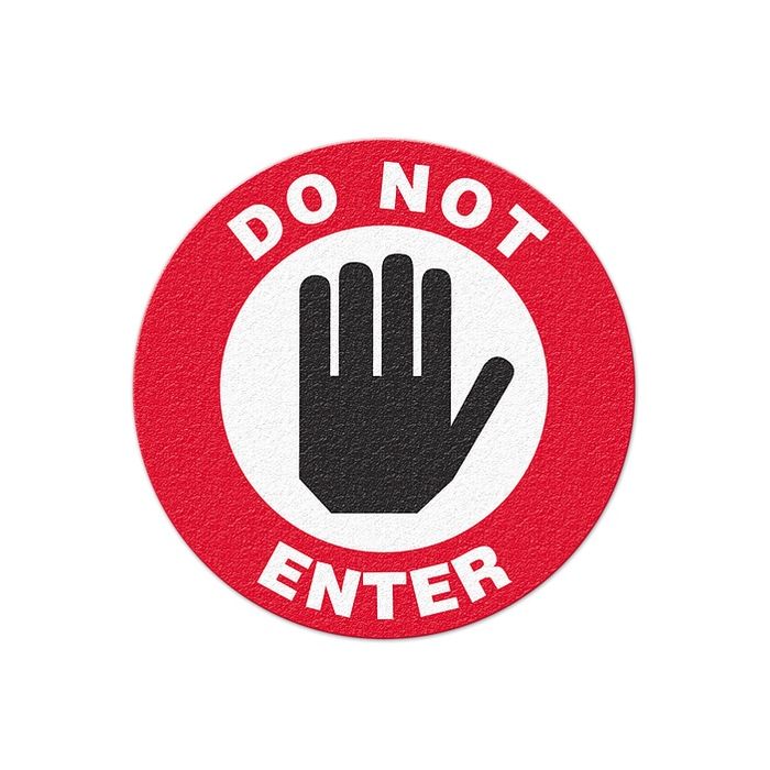 DO NOT ENTER Safety Floor Graphic, Anti-Slip 