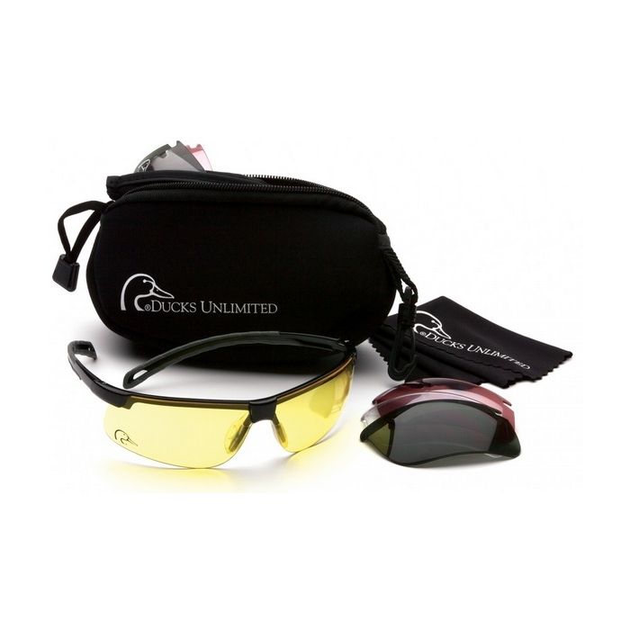 Ducks Unlimited DUCAB2 Ever-Lite Shooting  Glasses Combo Kit